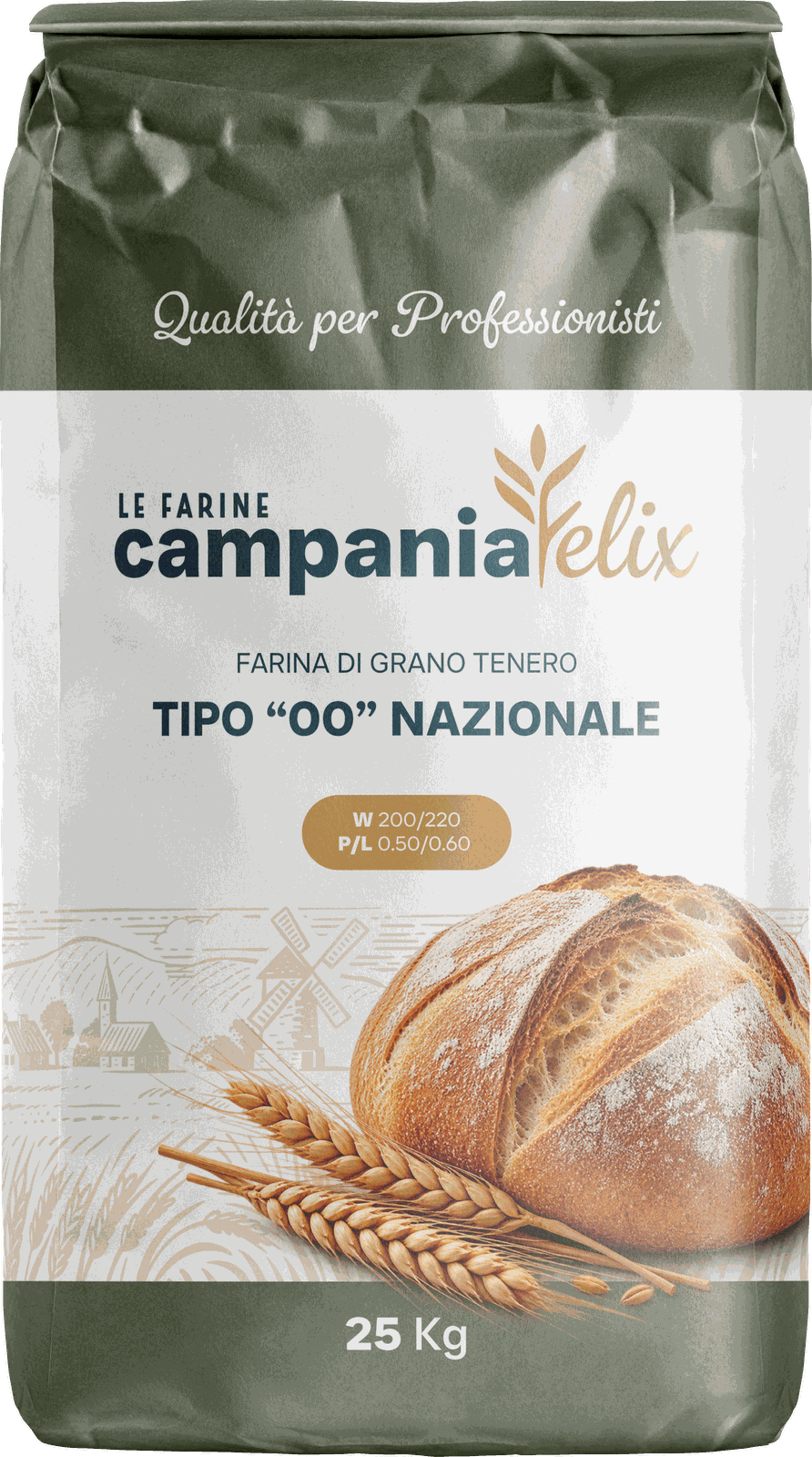 Farina Tipo “00” Nazionale, sacco da 25 Kg